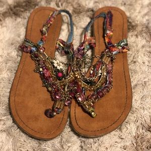 Multi color sandals